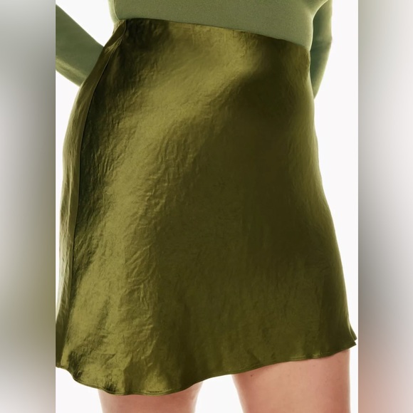 Aritzia Babaton Mini Satin Slip Skirt - Picture 5 of 8
